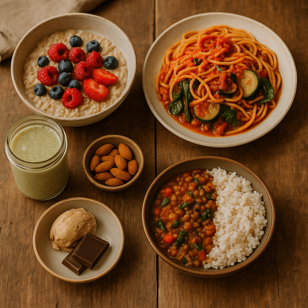 Färgglad och näringsrik vegansk mat